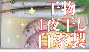 干物をつくろう!第1弾~鯛とカマス~